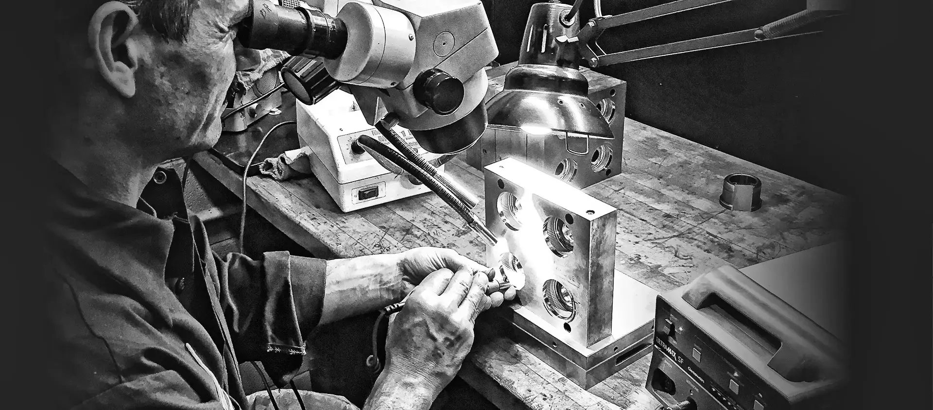 Man Polishing a Custom Mold