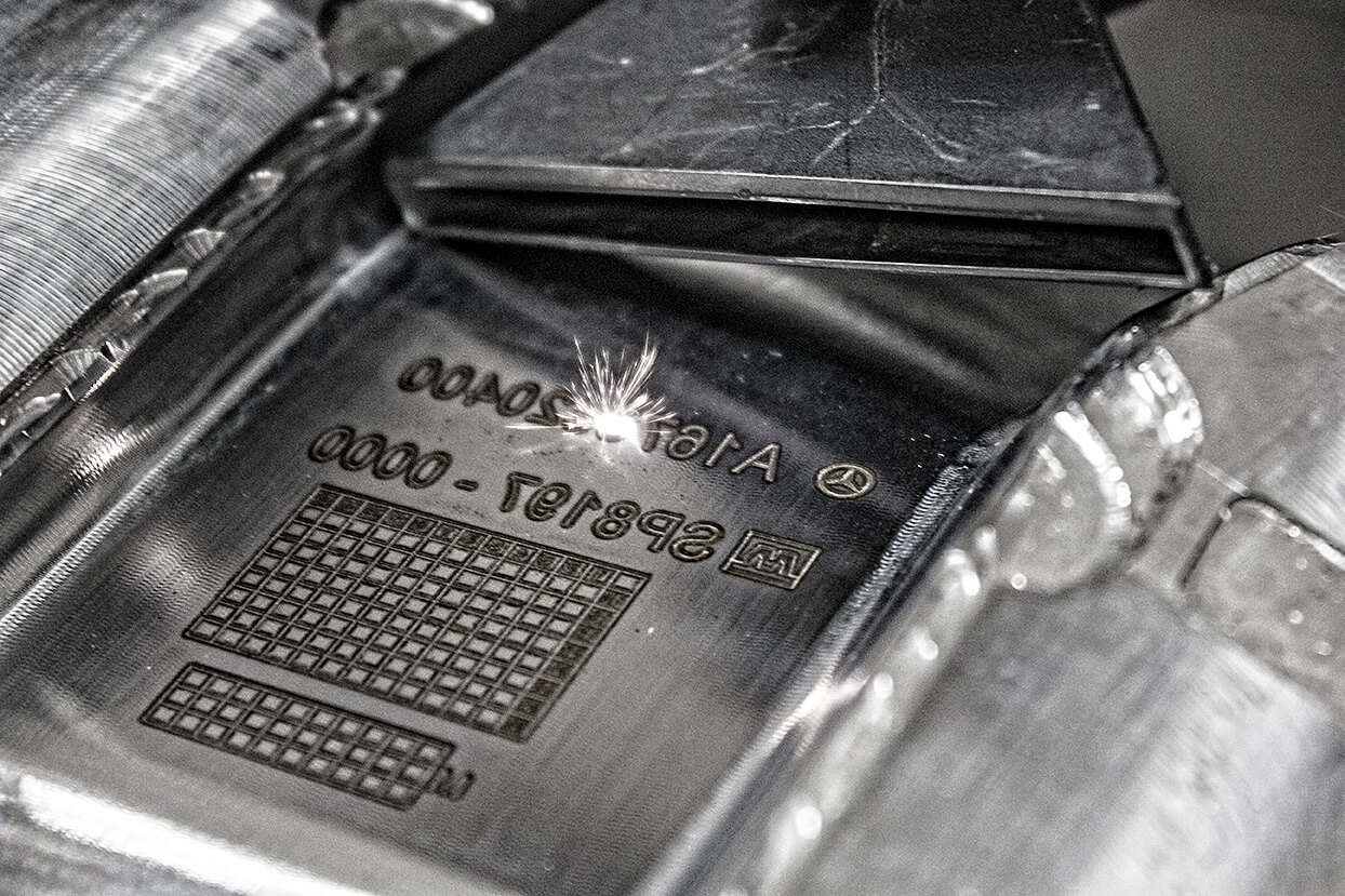 Laser engraving workpiece